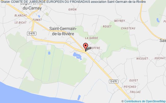 plan association Comite De Jumelage Europeen Du Fronsadais Saint-Germain-de-la-Rivière