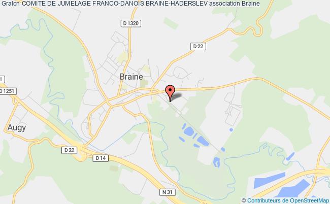 plan association Comite De Jumelage Franco-danois Braine-haderslev Braine