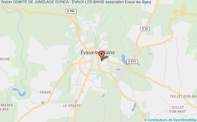 plan association Comite De Jumelage Gonca - Evaux-les-bains Évaux-les-Bains