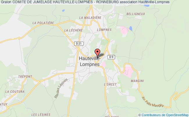 plan association Comite De Jumelage Hauteville-lompnes - Ronneburg Hauteville-Lompnes