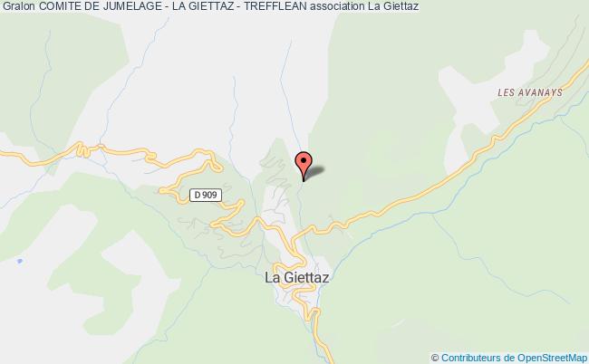 plan association Comite De Jumelage - La Giettaz - Trefflean La    Giettaz