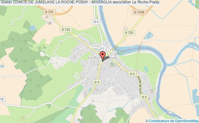 plan association Comite De Jumelage La Roche-posay - Missaglia La Roche-Posay