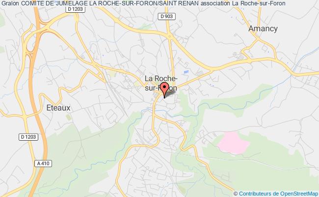 plan association Comite De Jumelage La Roche-sur-foron/saint Renan La    Roche-sur-Foron