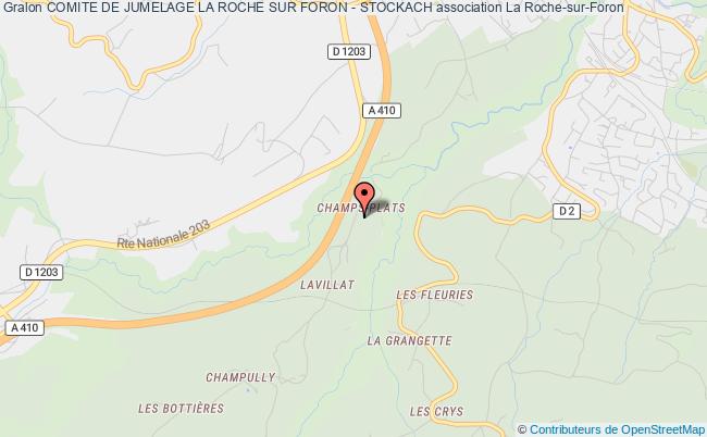 plan association Comite De Jumelage La Roche Sur Foron - Stockach La    Roche-sur-Foron