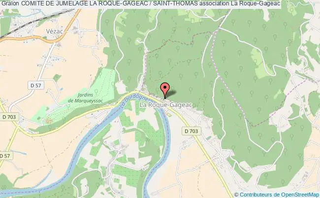plan association Comite De Jumelage La Roque-gageac / Saint-thomas Roque-Gageac