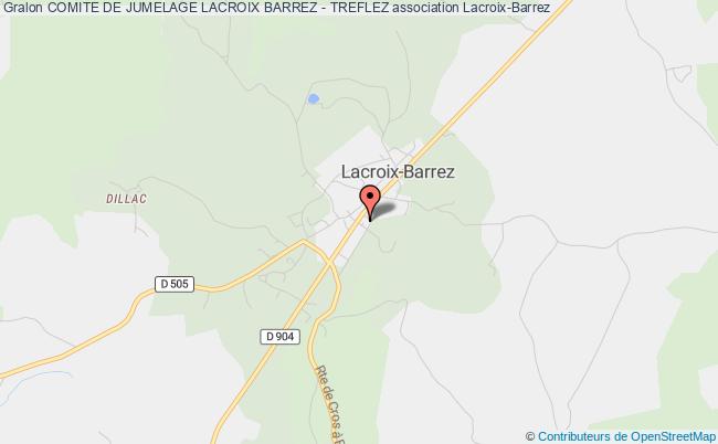 plan association Comite De Jumelage Lacroix Barrez - Treflez Lacroix-Barrez