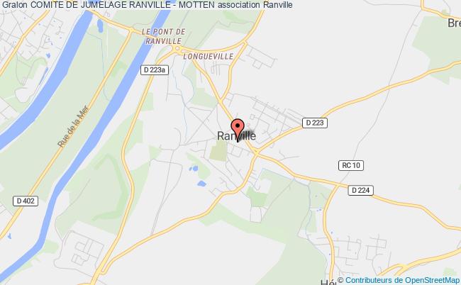 plan association Comite De Jumelage Ranville - Motten Ranville
