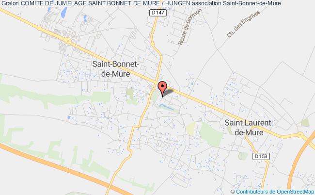 plan association Comite De Jumelage Saint Bonnet De Mure / Hungen Saint-Bonnet-de-Mure