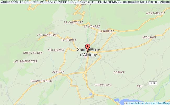 plan association Comite De Jumelage Saint Pierre D Albigny Stetten Im Remstal Saint-Pierre-d'Albigny
