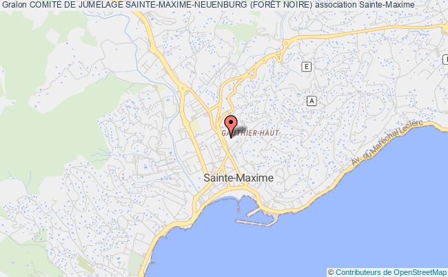 plan association ComitÉ De Jumelage Sainte-maxime-neuenburg (forÊt Noire) Sainte-Maxime