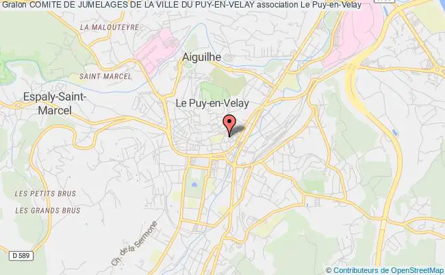 plan association Comite De Jumelages De La Ville Du Puy-en-velay Le Puy-en-Velay