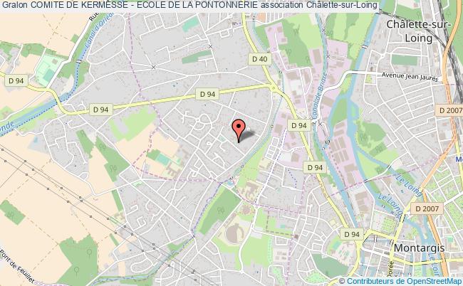 plan association Comite De Kermesse - Ecole De La Pontonnerie Châlette-sur-Loing