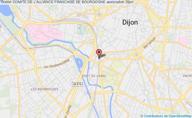 plan association Comite De L'alliance Francaise De Bourgogne Dijon