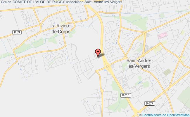 plan association Comite De L'aube De Rugby Saint-André-les-Vergers