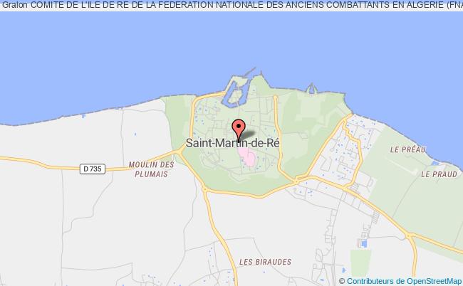 plan association Comite De L'ile De Re De La Federation Nationale Des Anciens Combattants En Algerie (fnaca) Saint-Martin-de-Ré