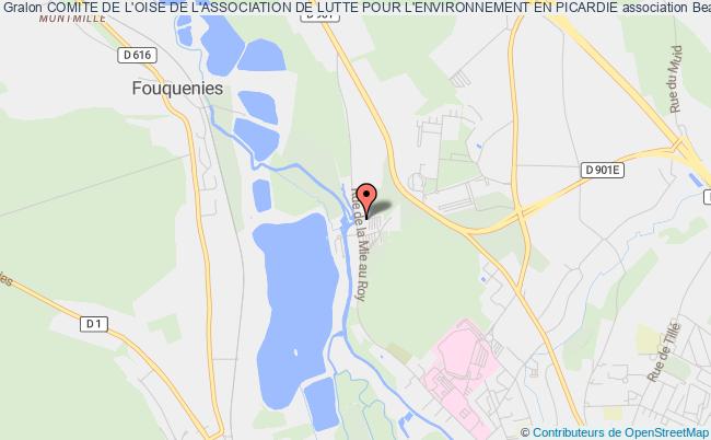plan association Comite De L'oise De L'association De Lutte Pour L'environnement En Picardie Beauvais