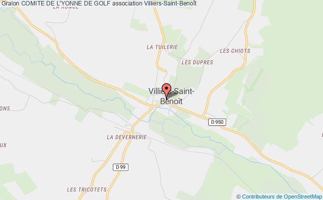 plan association Comite De L'yonne De Golf Villiers-Saint-Benoît