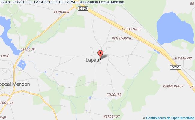 plan association Comite De La Chapelle De Lapaul Locoal-Mendon