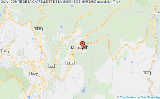 plan association Comite De La Chapelle Et De La Madone De Marnand Thizy-les-Bourgs