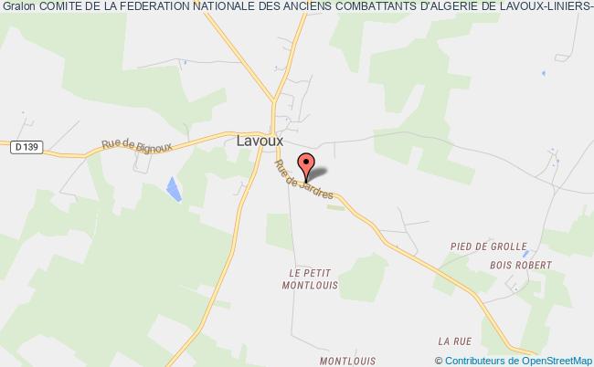 plan association Comite De La Federation Nationale Des Anciens Combattants D'algerie De Lavoux-liniers-bignoux Lavoux