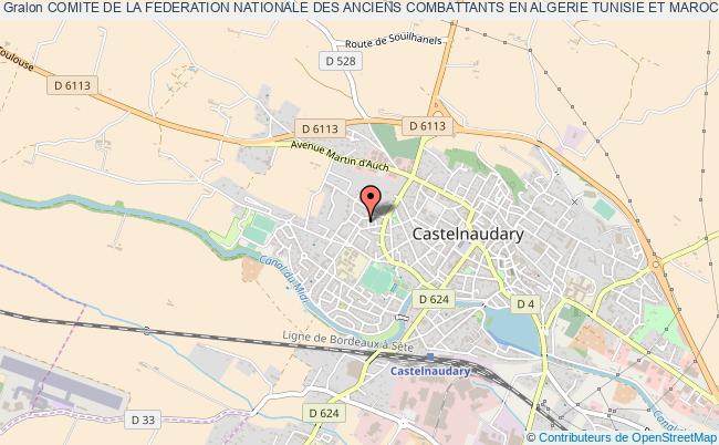 plan association Comite De La Federation Nationale Des Anciens Combattants En Algerie Tunisie Et Maroc De Castelnaudary Castelnaudary