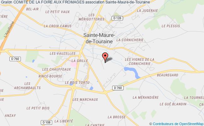 plan association Comite De La Foire Aux Fromages Sainte-Maure-de-Touraine