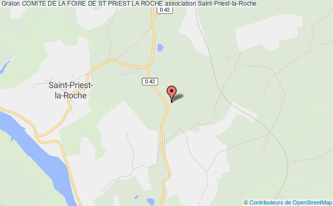 plan association Comite De La Foire De St Priest La Roche Saint-Priest-la-Roche