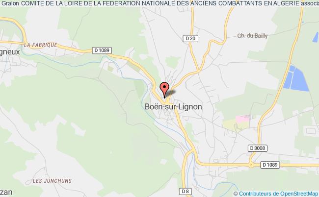 plan association Comite De La Loire De La Federation Nationale Des Anciens Combattants En Algerie Boën