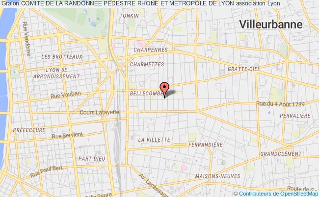 COMITE DE LA RANDONNEE PEDESTRE RHONE ET METROPOLE DE LYON