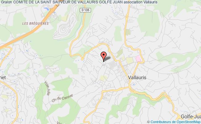 plan association Comite De La Saint Sauveur De Vallauris Golfe Juan Vallauris