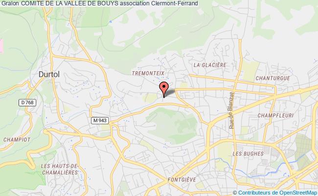 plan association Comite De La Vallee De Bouys Clermont-Ferrand