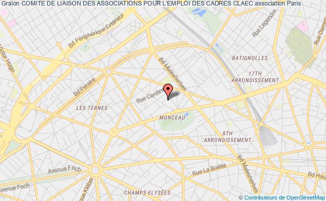 plan association Comite De Liaison Des Associations Pour L'emploi Des Cadres Claec Paris