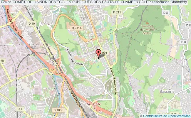plan association Comite De Liaison Des Ecoles Publiques Des Hauts De Chambery Clep Chambéry