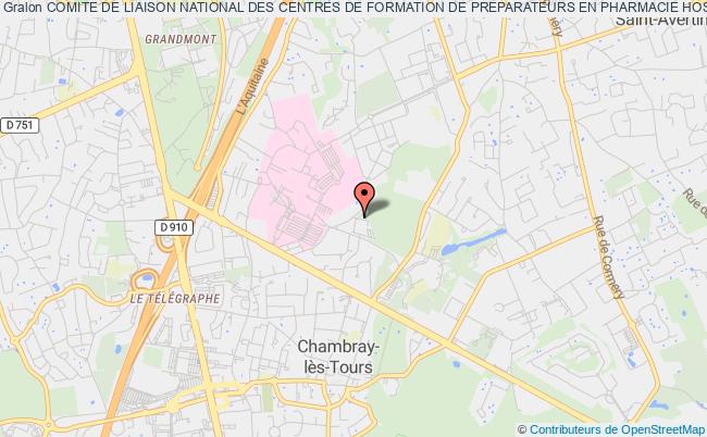 plan association Comite De Liaison National Des Centres De Formation De Preparateurs En Pharmacie Hospitaliere (clncfpph) Chambray-lès-Tours
