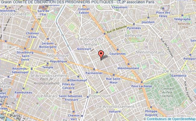 plan association Comite De Liberation Des Prisonniers Politiques - Cl2p Paris