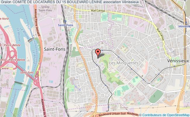 plan association ComitÉ De Locataires Du 15 Boulevard LÉnine Vénissieux