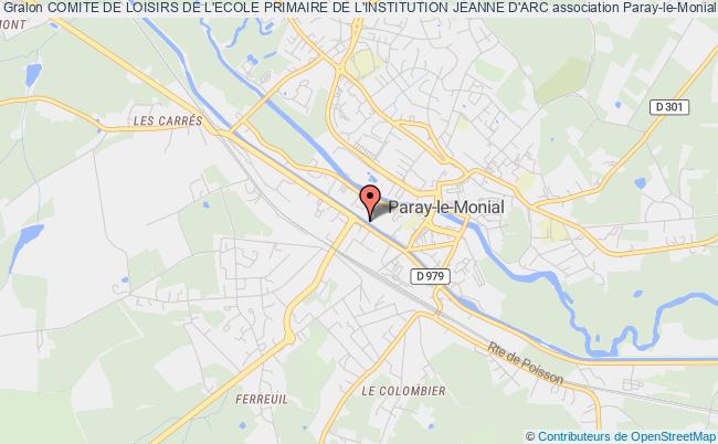 plan association Comite De Loisirs De L'ecole Primaire De L'institution Jeanne D'arc Paray-le-Monial