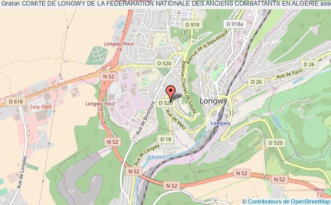 plan association Comite De Longwy De La Federaration Nationale Des Anciens Combattants En Algerie Longwy