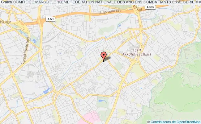 plan association Comite De Marseille 10eme Federation Nationale Des Anciens Combattants En Algerie Maroc Et Tunisie (fnaca) Marseille