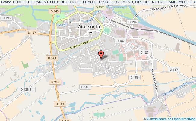 plan association ComitÉ De Parents Des Scouts De France D'aire-sur-la-lys, Groupe Notre-dame Panetiere Aire-sur-la-Lys