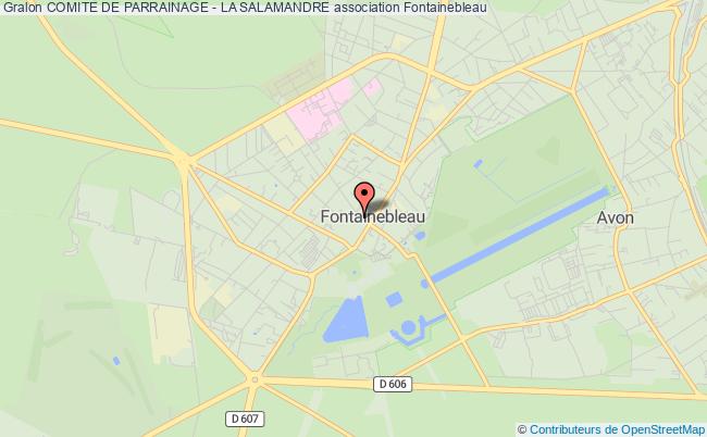 plan association Comite De Parrainage - La Salamandre Fontainebleau
