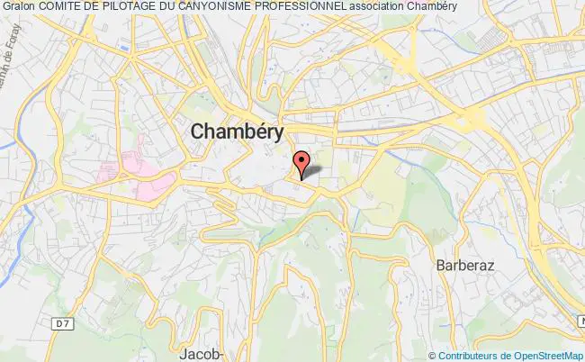 plan association Comite De Pilotage Du Canyonisme Professionnel Chambéry