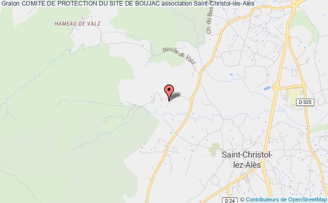 plan association Comite De Protection Du Site De Boujac Saint-Christol-lès-Alès
