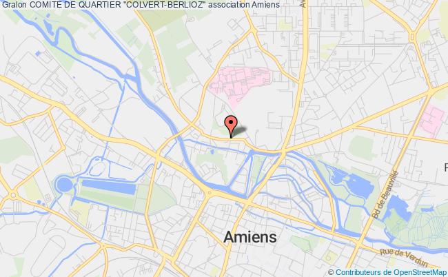 plan association Comite De Quartier "colvert-berlioz" Amiens