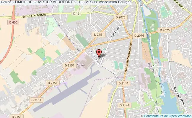 plan association Comite De Quartier Aeroport "cite Jardin" Bourges
