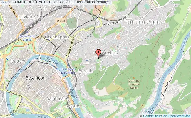 plan association Comite De Quartier De Bregille Besançon