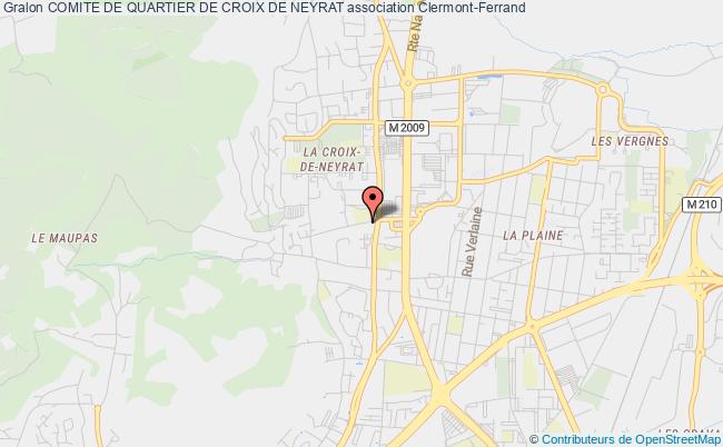 plan association Comite De Quartier De Croix De Neyrat Clermont-Ferrand
