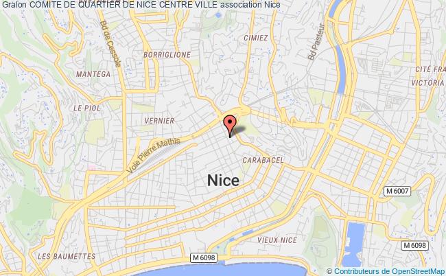 plan association Comite De Quartier De Nice Centre Ville 