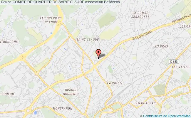 plan association Comite De Quartier De Saint Claude Besançon