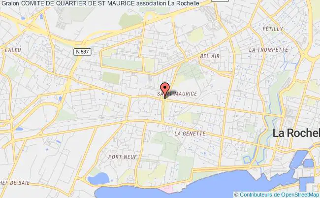 plan association Comite De Quartier De St Maurice La Rochelle